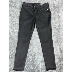 Lee Riders Mid Rise Skinny Jeans Women's 12L Black 5-Pocket  Dark Wash